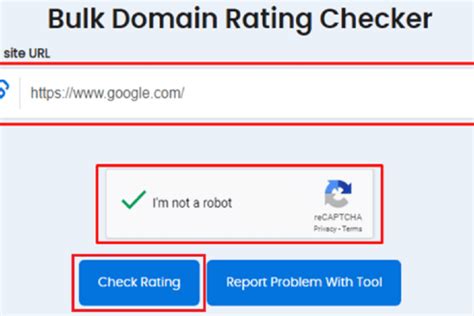 Bulk Domain Rating Checker .